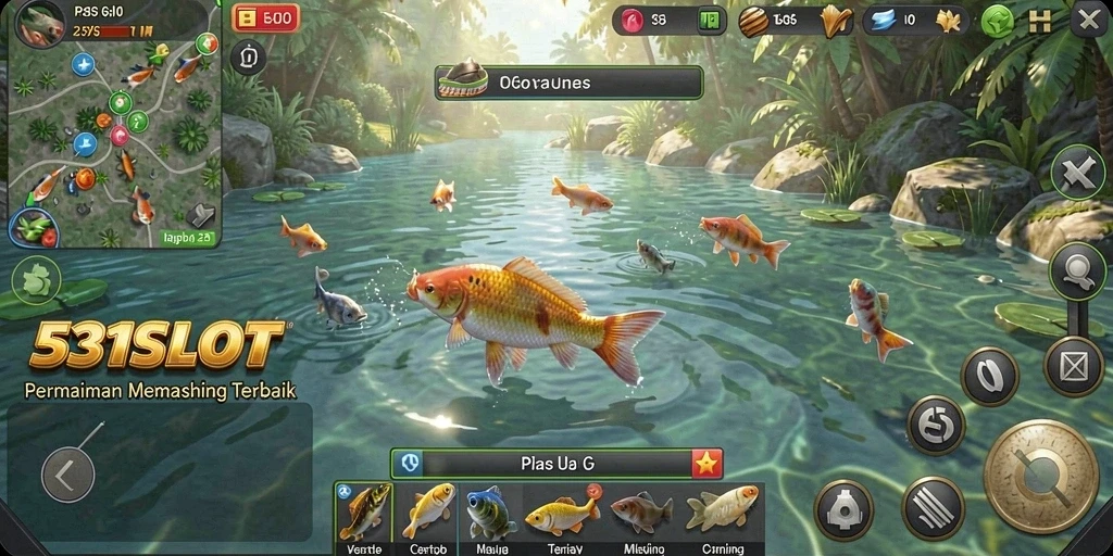 Screenshot dari gameplay menarik saat memancing di 531SLOT.