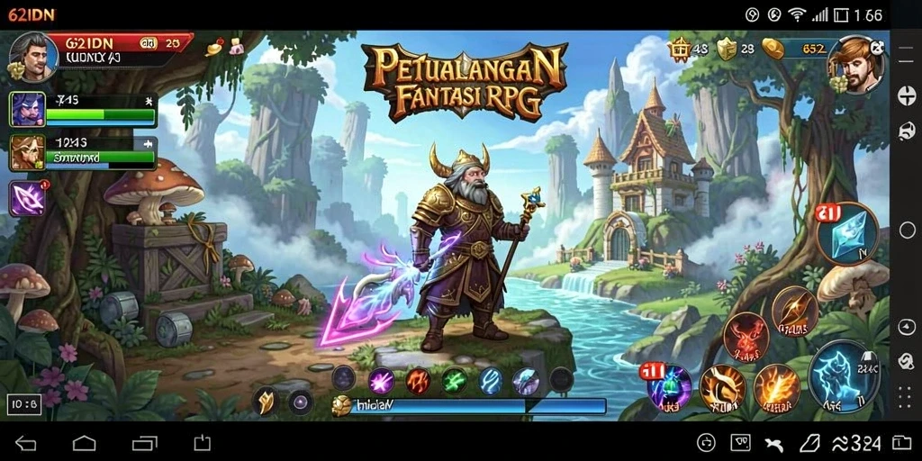 Tampilan gameplay RPG 62IDN yang mengesankan dan seru.