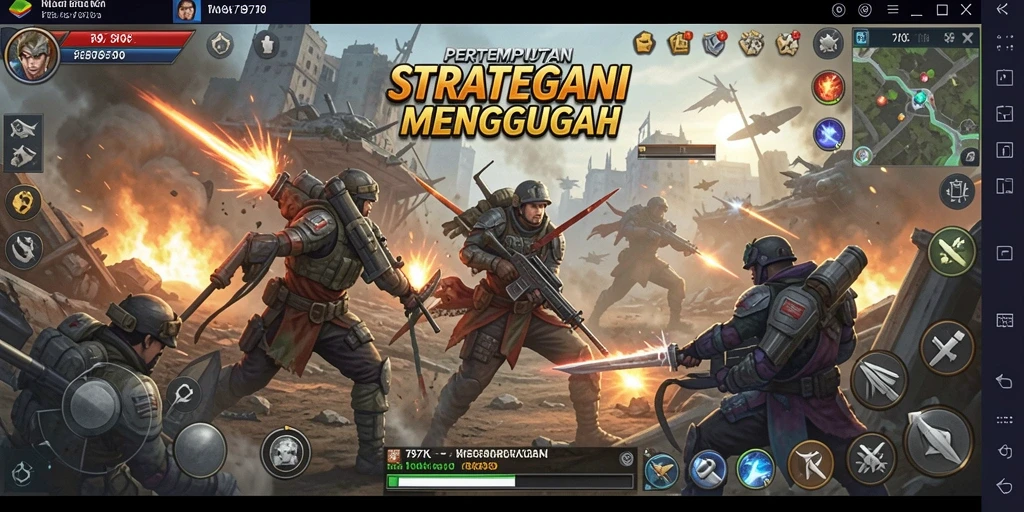 Screenshot gameplay <strong>797K</strong> yang menunjukkan aksi strategi yang mendebarkan.