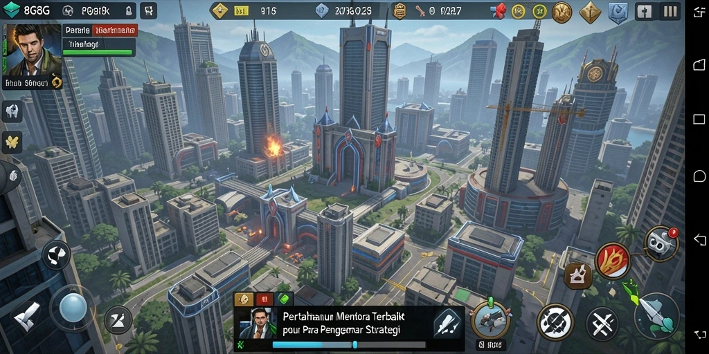 Screenshot gameplay <strong>8G8G</strong> menampilkan strategi menara yang mendebarkan.