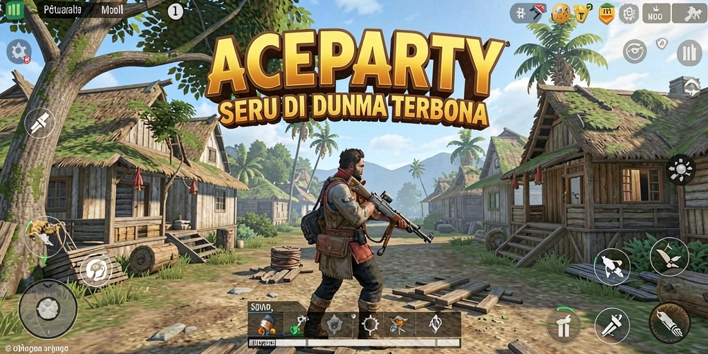 Gameplay seru ACEPARTY di dunia terbuka yang menantang.