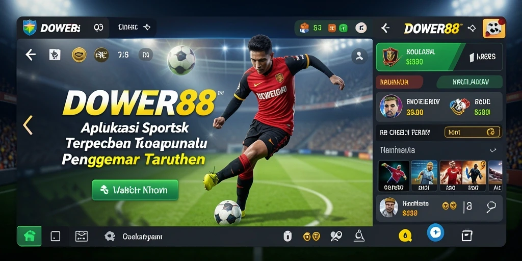 Tampilan menarik dari gameplay Sportsbook DOWER88 yang seru dan interaktif.