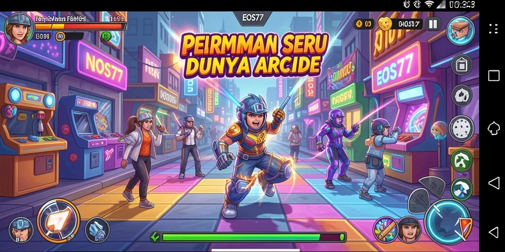 Tangkapan layar gameplay EOS77 yang menampilkan aksi seru dan grafis menarik.
