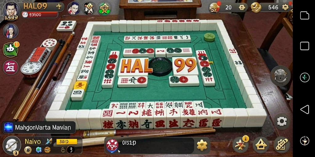 Tampilan gameplay HALO99 yang menarik dan menantang di dunia Mahjong.