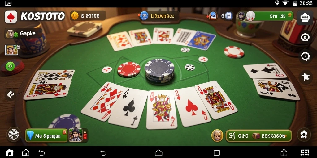 Screenshot pengalaman seru bermain Gaple di KOSTOTO.
