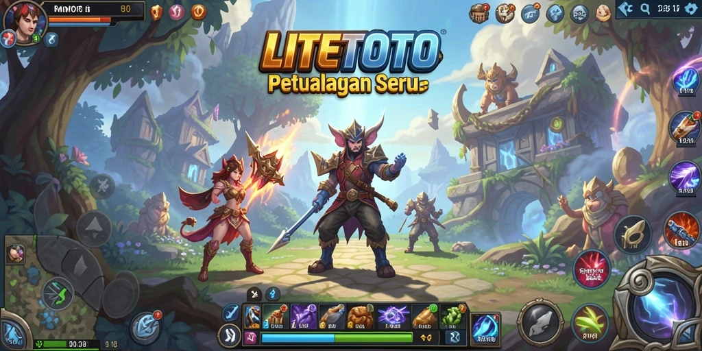 Menampilkan aksi seru dalam permainan MMORPG LITETOTO yang menakjubkan.