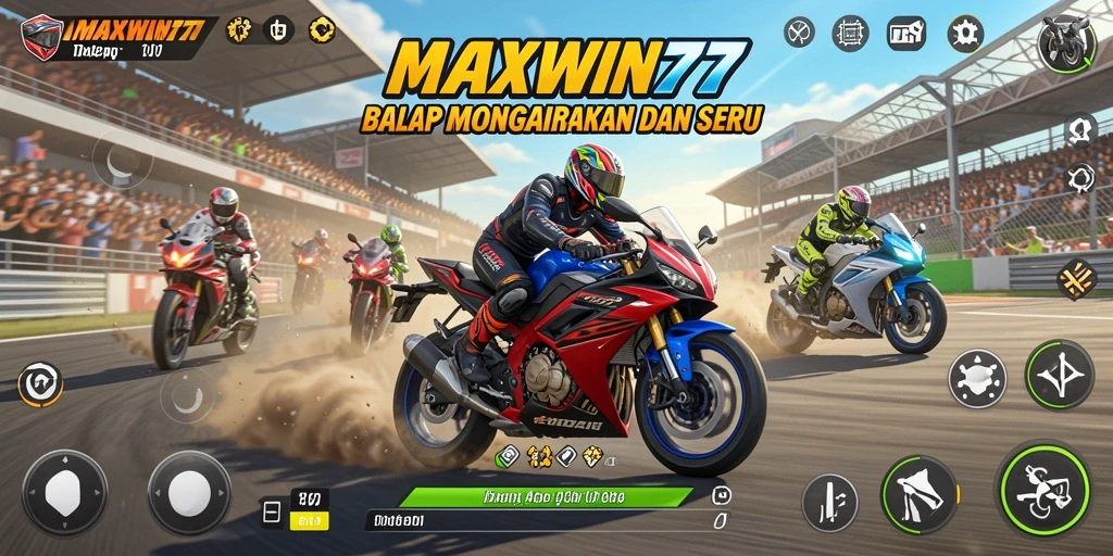 Gameplay seru balap motor di MAXWIN77 dengan grafis memukau.