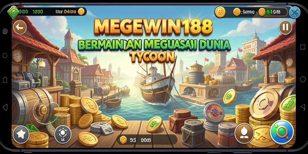 Tampilan gameplay seru di MEGEWIN188 dengan elemen Tycoon yang menantang.