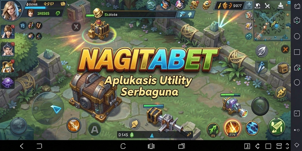 Tampilan antarmuka aplikasi NAGITABET yang sederhana dan intuitif.