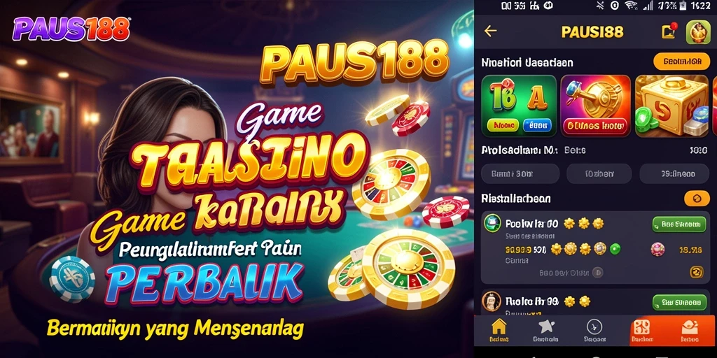 Screenshot gameplay PAUS188 yang menunjukkan aksi mendebarkan kasino.