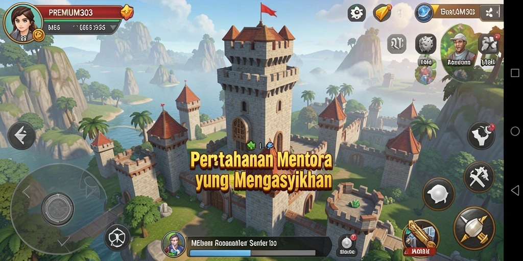 Gameplay menarik dari PREMIUM303 menunjukkan menara yang berfungsi dengan baik.