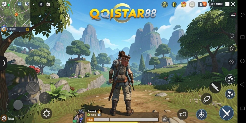 Tampilan gameplay Open World yang luas dan menakjubkan.