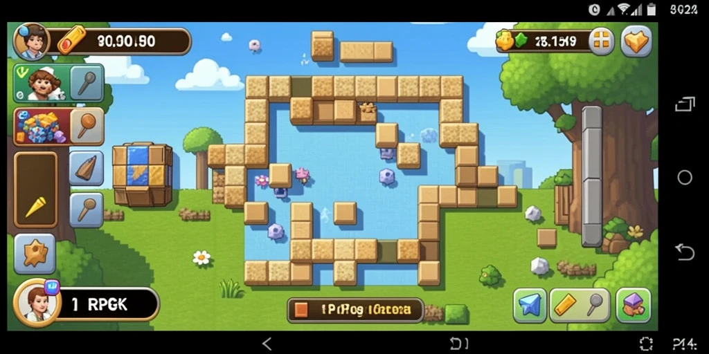 Gameplay menarik RPOK dengan warna-warni puzzle.