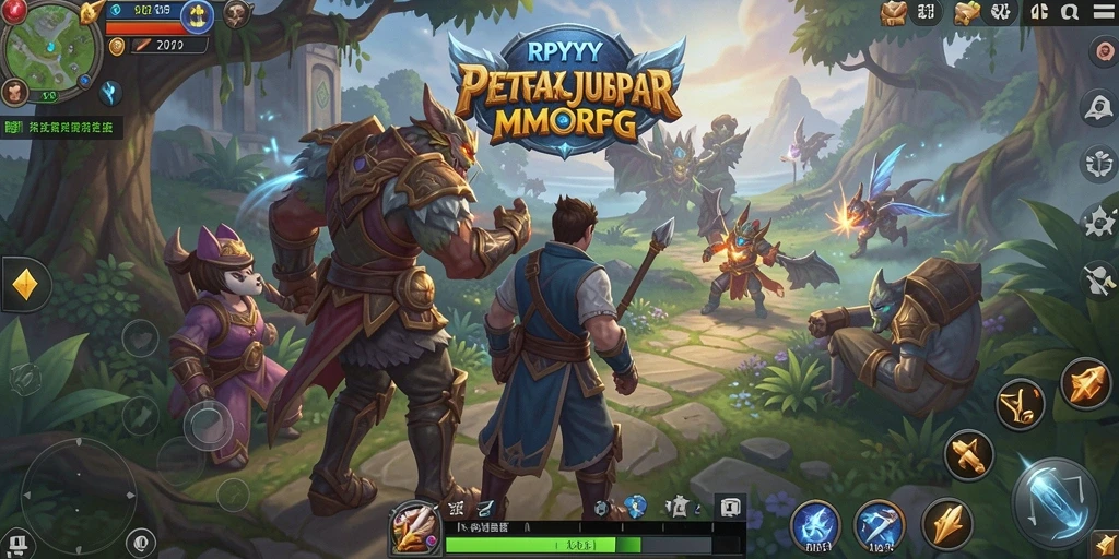 Screenshot gameplay RPYYY menampilkan petualangan luar biasa di dunia MMORPG.