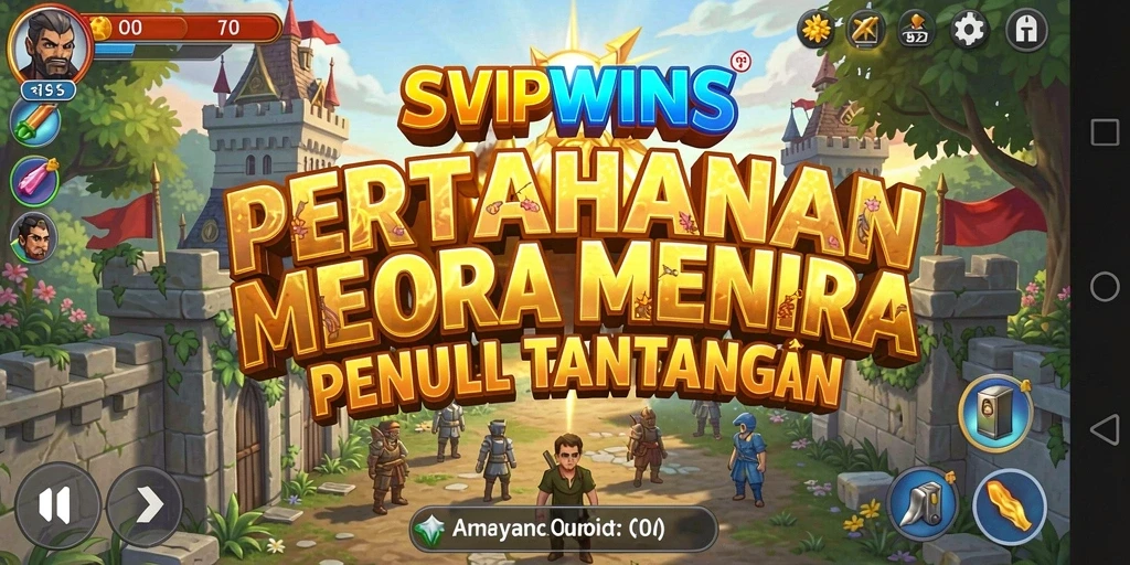 Tangkapan layar SVIPWINS menampilkan aksi seru Tower Defense.